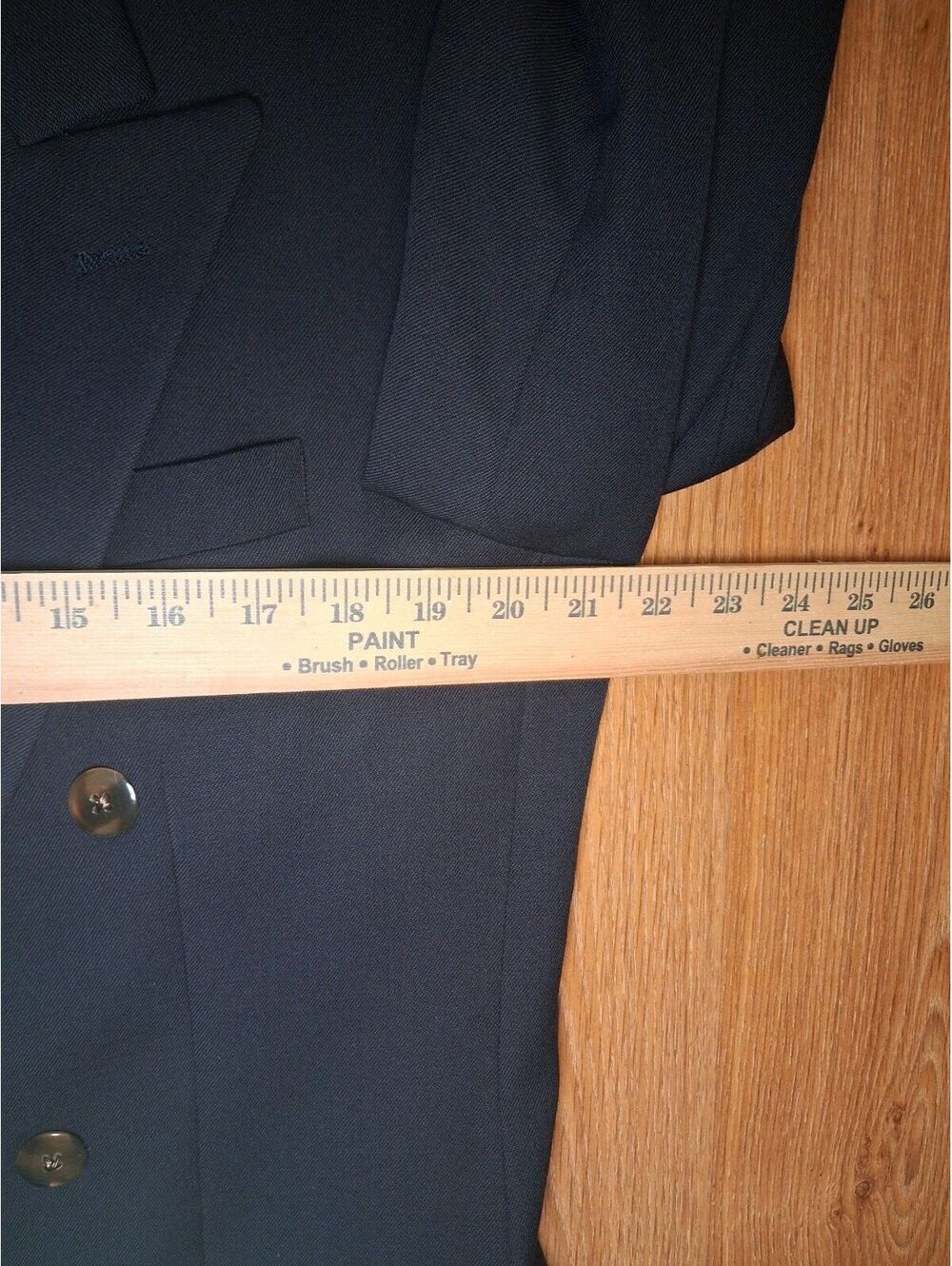 Givenchy Double Breasted Blazer Sport Coat 42R Navy Wool - Picture 8 of 10